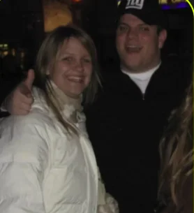 Jarred and Katelyn Curcio together in their heavier years before the transformation