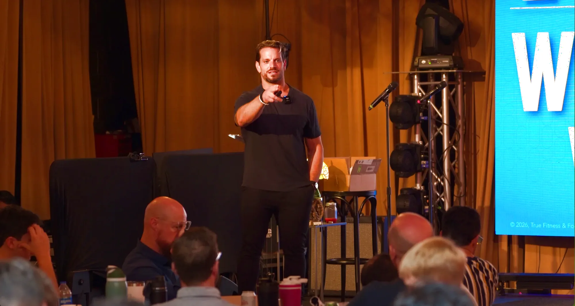Jarred Curcio on stage at The Focus Lab in Austin, Texas